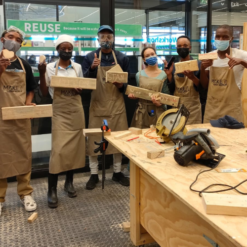 TUT WIL Students  attending Leeroy Merlin Tool testing workshop for hands-on experience and learning new skills.